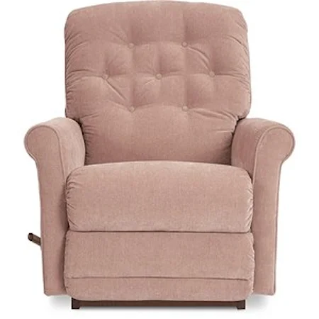 Casual Wall Saver Recliner with Button Tufting